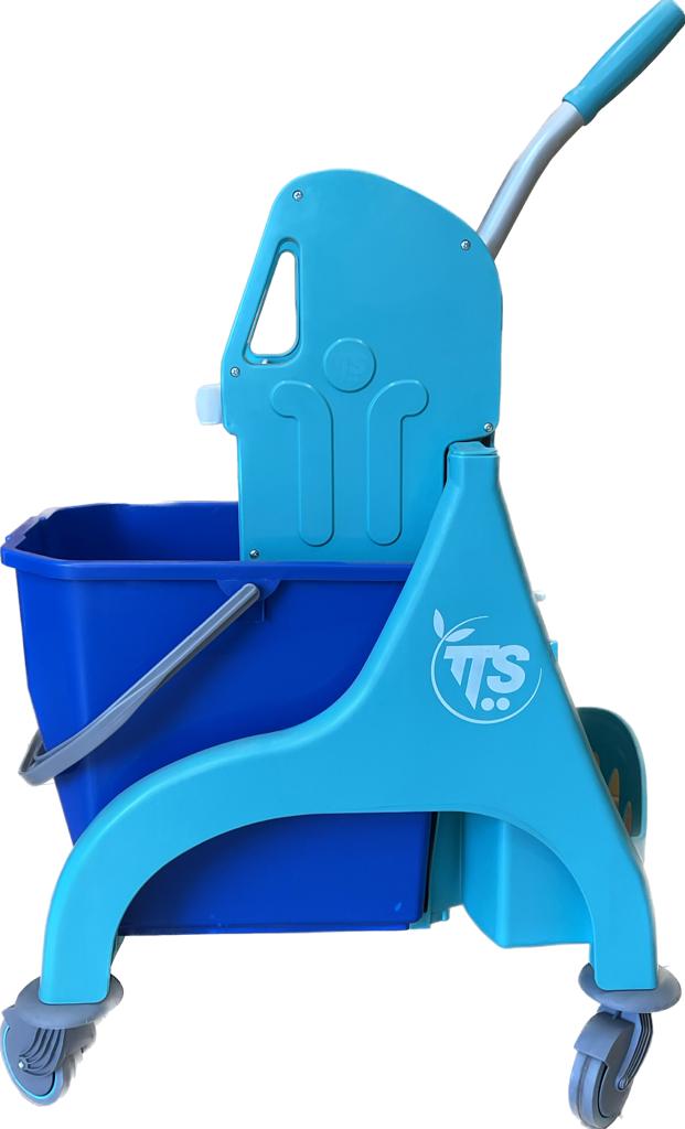 CARRELLO PULIZIE VASCA 25 LT SINGOLA CON STRIZZATORE