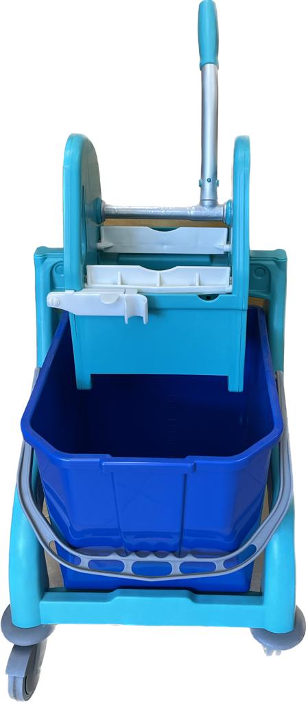 CARRELLO PULIZIE VASCA 25 LT SINGOLA CON STRIZZATORE