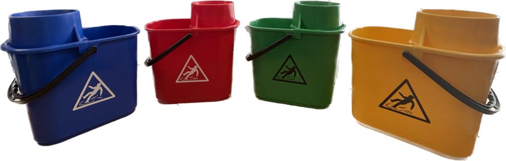SECCHIO MONOVASCA 15 LT CON STRIZZATORE RINFORZATO