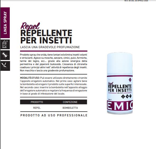 REPELLENTE  PER INSETTI